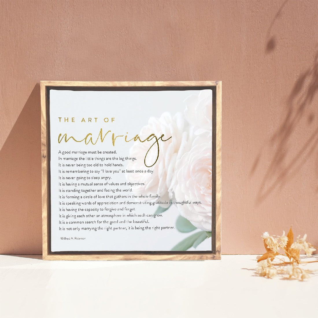 Marriage Framed Canvas