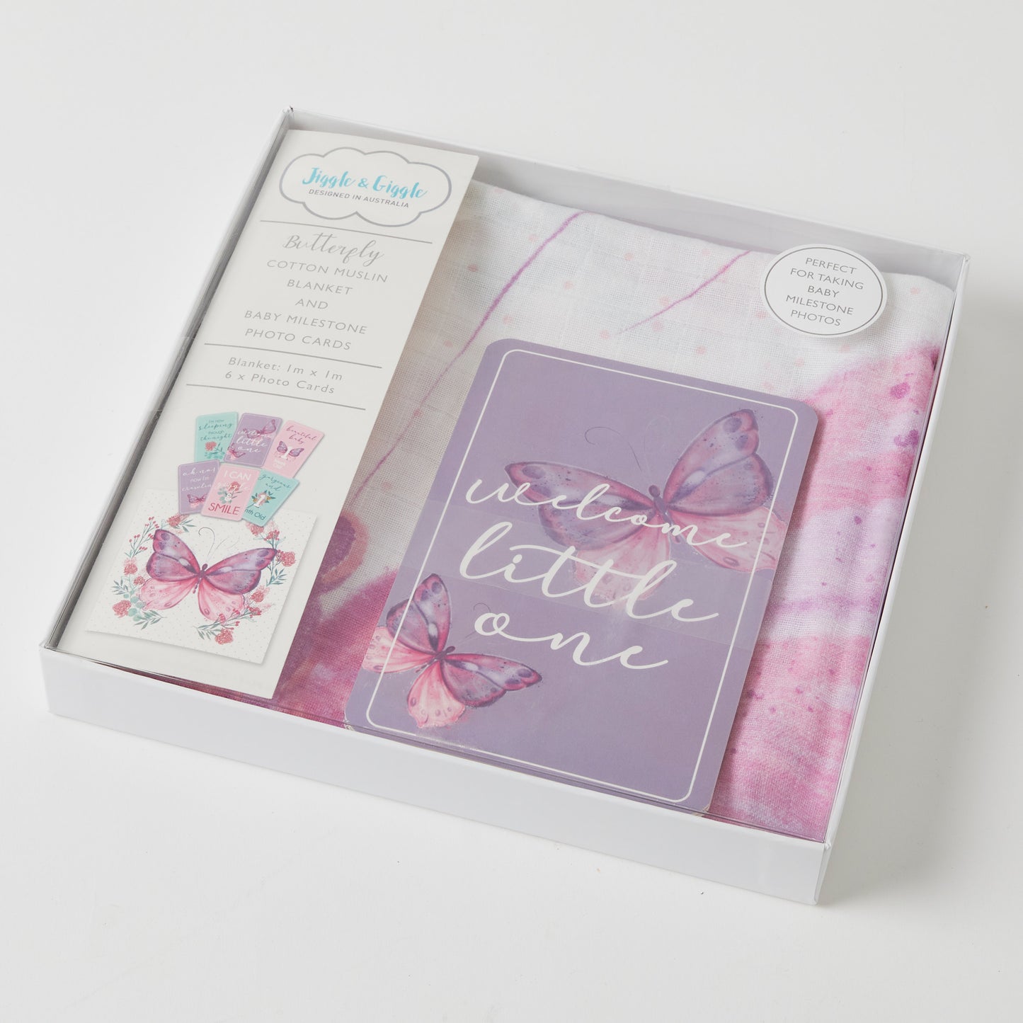 Milestone Muslin Set - Butterfly