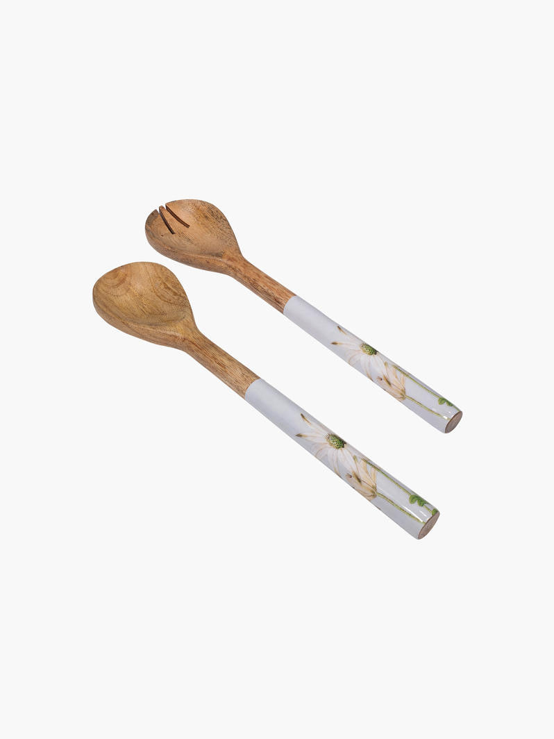 Flannel Flowers Salad Servers