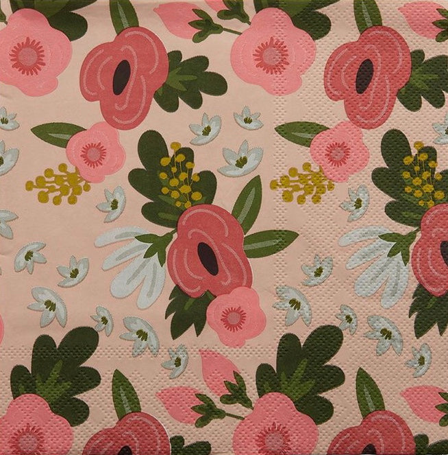Pink Poppy Napkin (20 Pack)