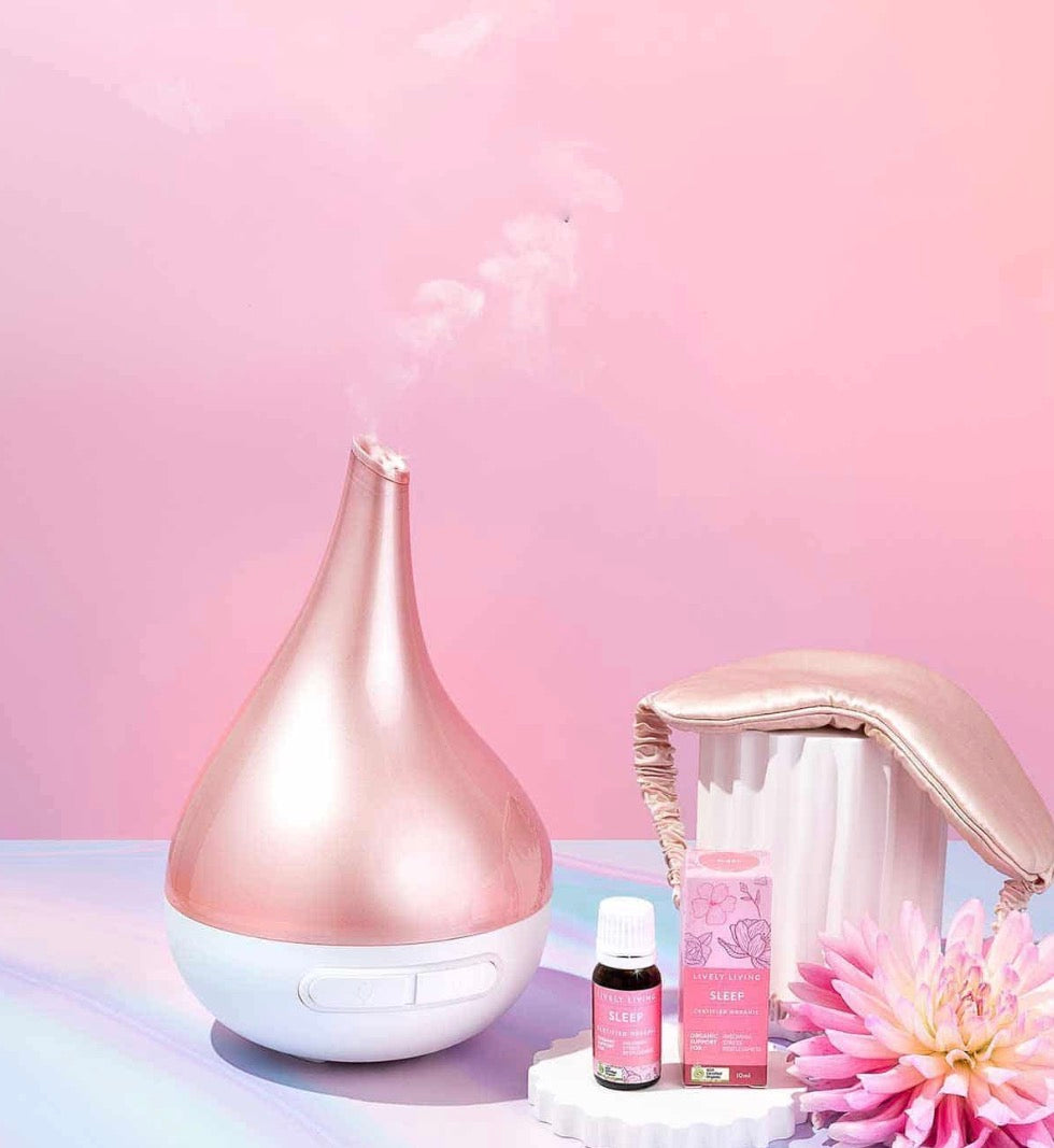 Aroma-Bloom Aromatherapy Diffuser - Pearl Pink