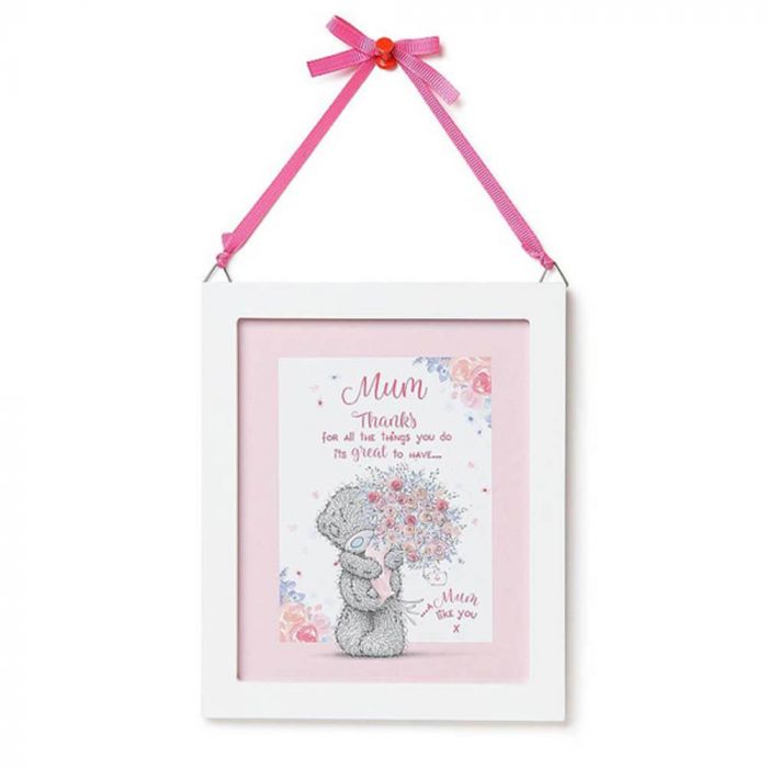 Me To You Tatty Teddy - Mum Thanks Hanging Plaque