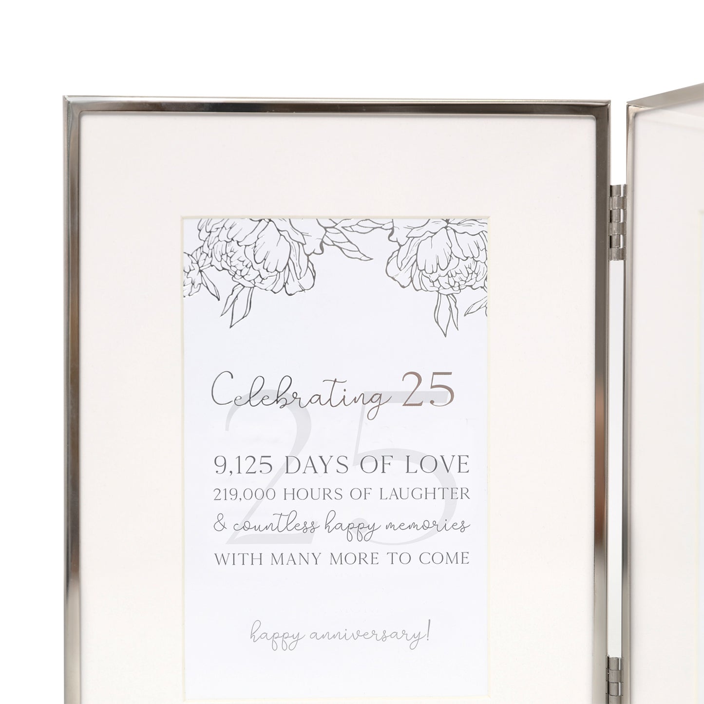 25th Anniversary Double Photo Frame