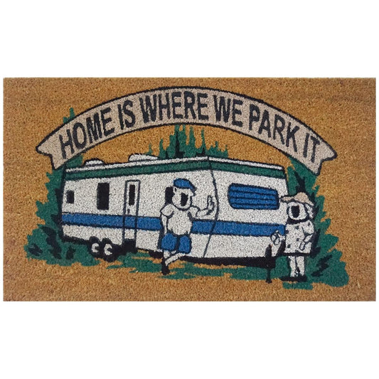 Home Is Where We Park It Caravan Doormat