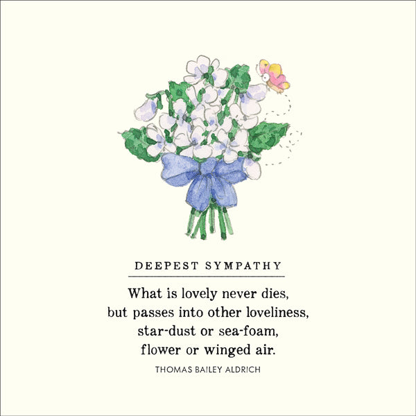 Twigseeds Card - Sympathy What is Lovely Never Dies