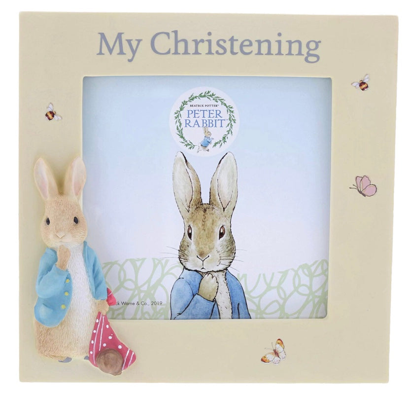 Peter Rabbit Christening Photo Frame