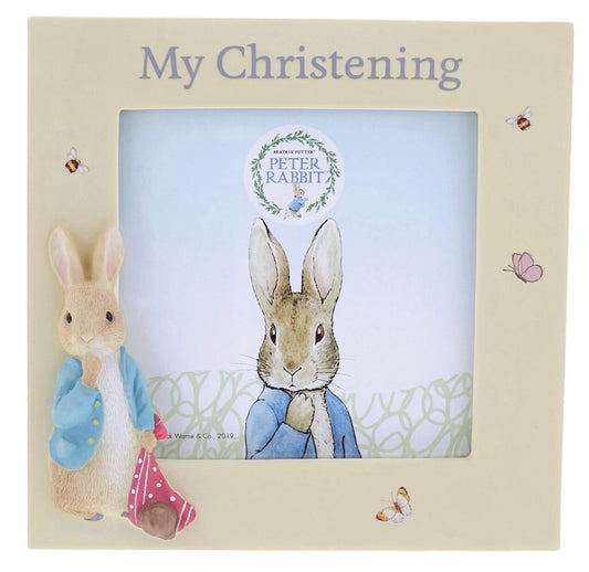 Peter Rabbit Christening Photo Frame