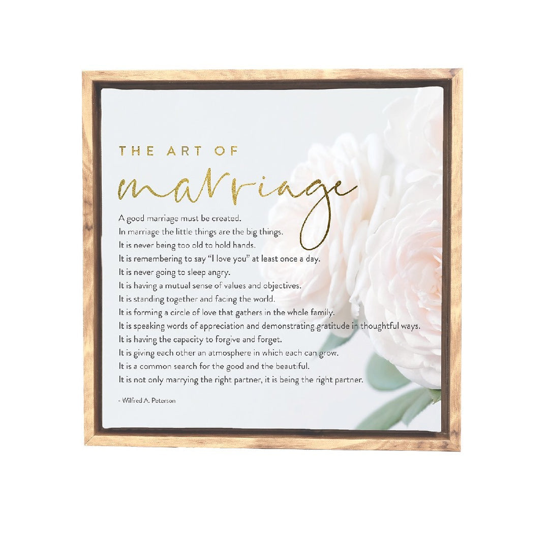 Marriage Framed Canvas