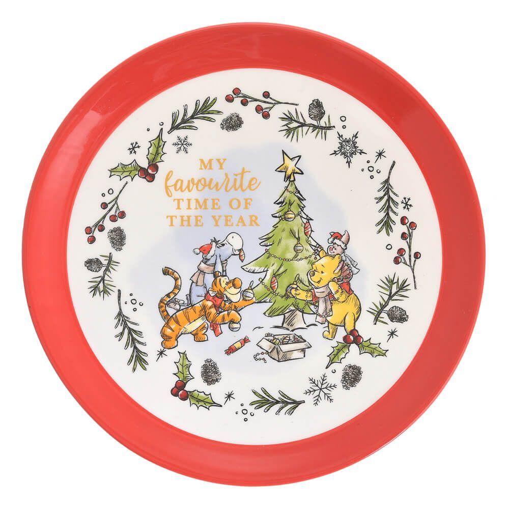 Winnie The Pooh Christmas - 4Pc Ceramic Dinner Set