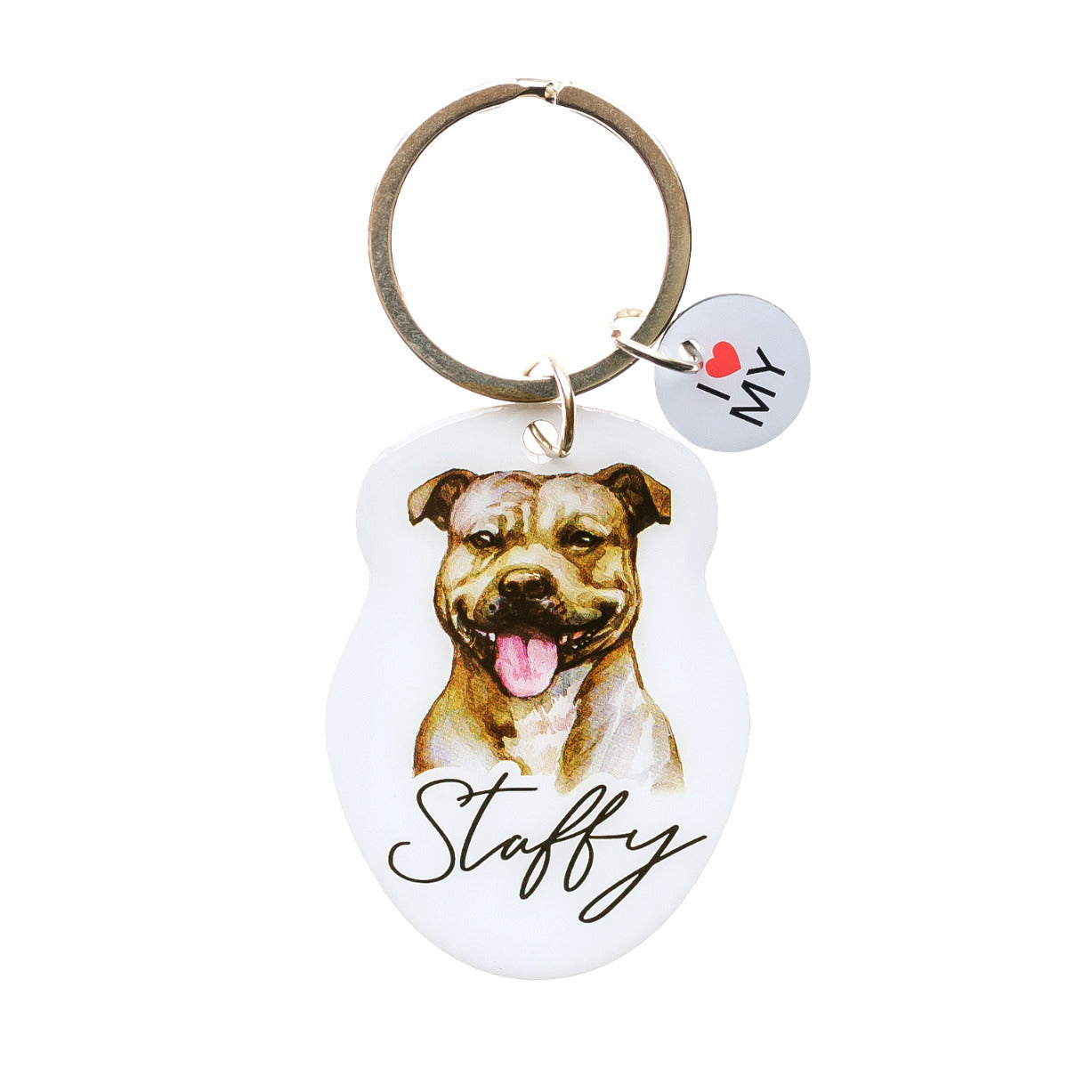 Pet Keyring - Staffy