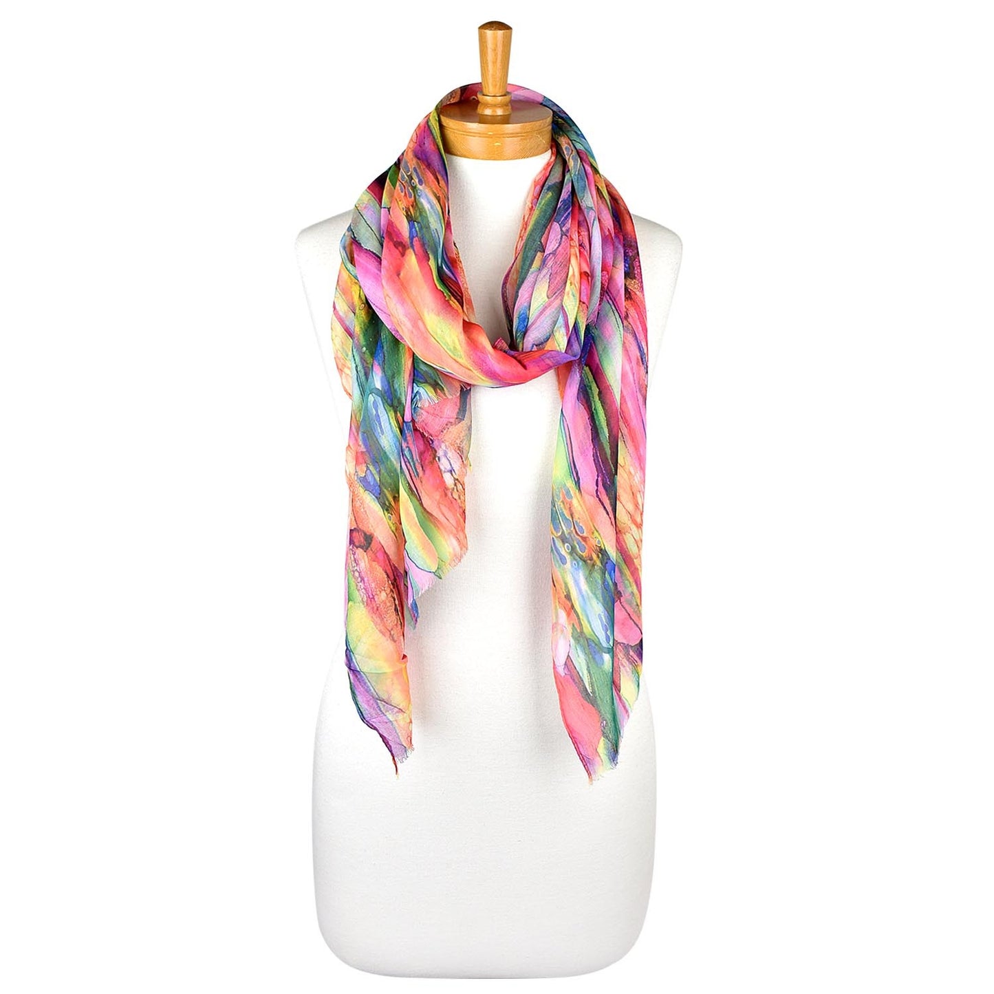 Rose Royal TieDye Scarf