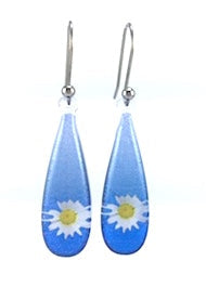 Huia Giftware Earrings - Opaque Daisy (Blue)