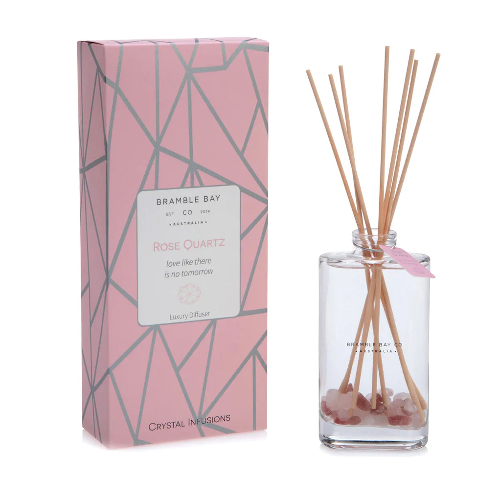 Crystal Infusions Diffuser - Rose Quartz (Rose & Garden Blossoms)