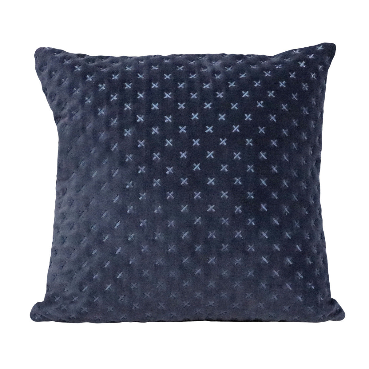 Botanica Navy Velvet Stitched Cushion