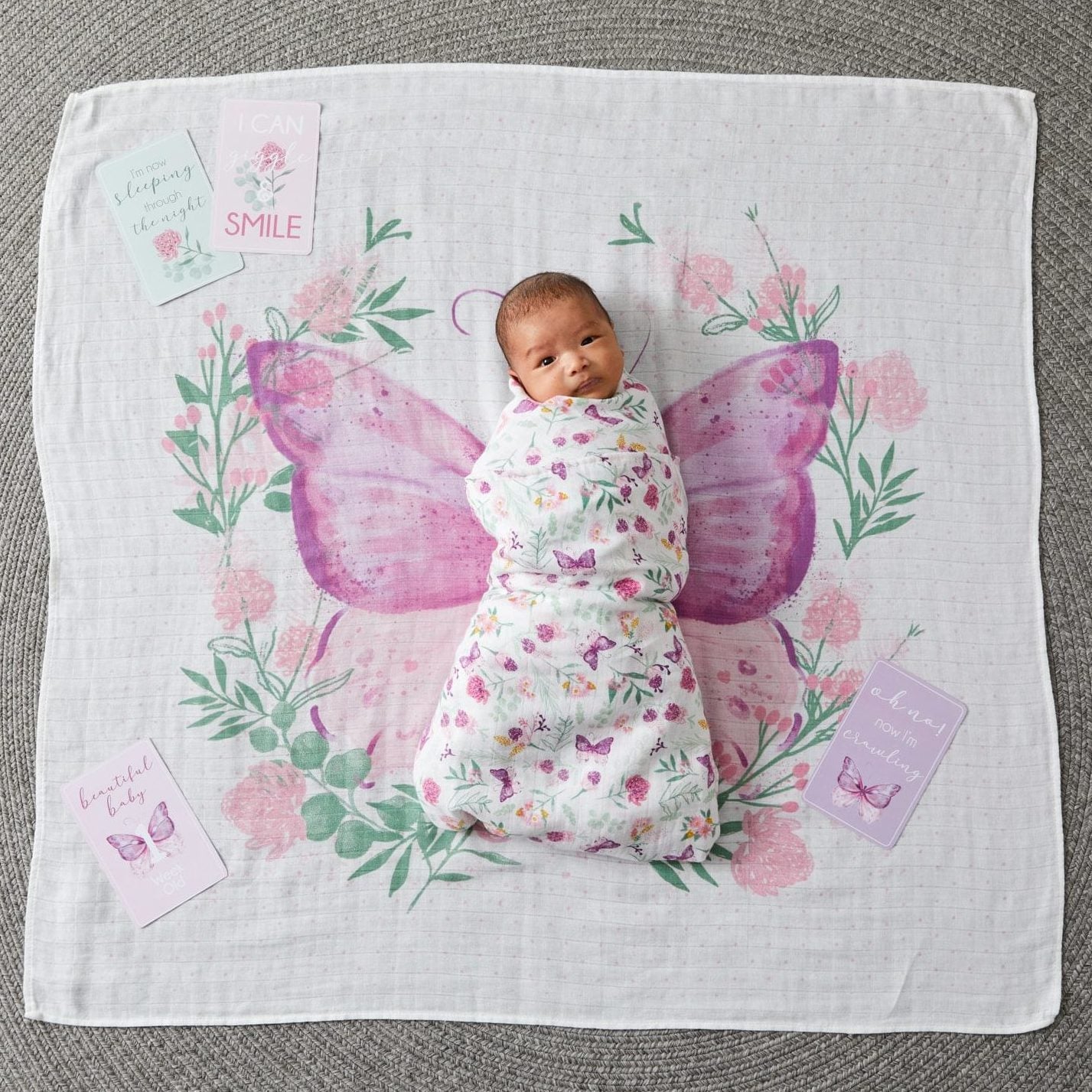 Milestone Muslin Set - Butterfly