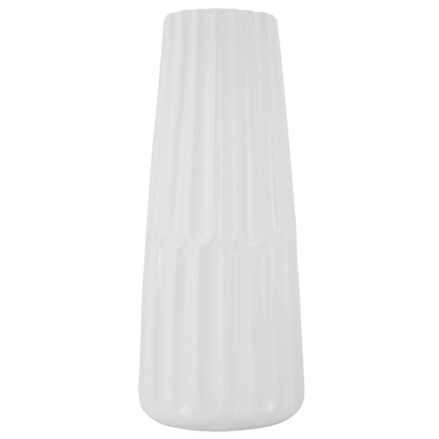 Pare Matte White Vase (19x46cm)