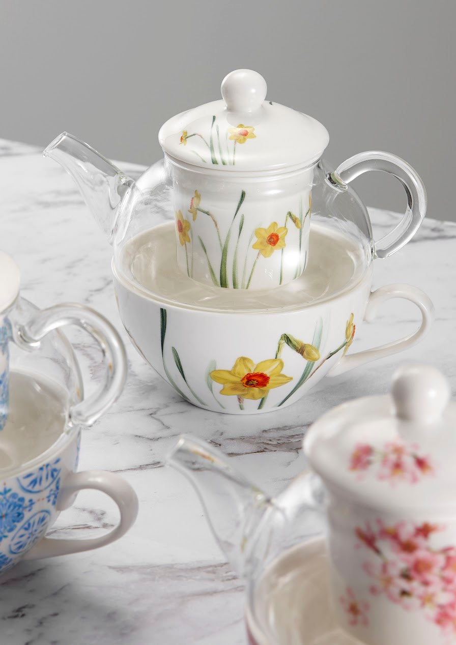 Floral Symphony - Daffodil Tea For One