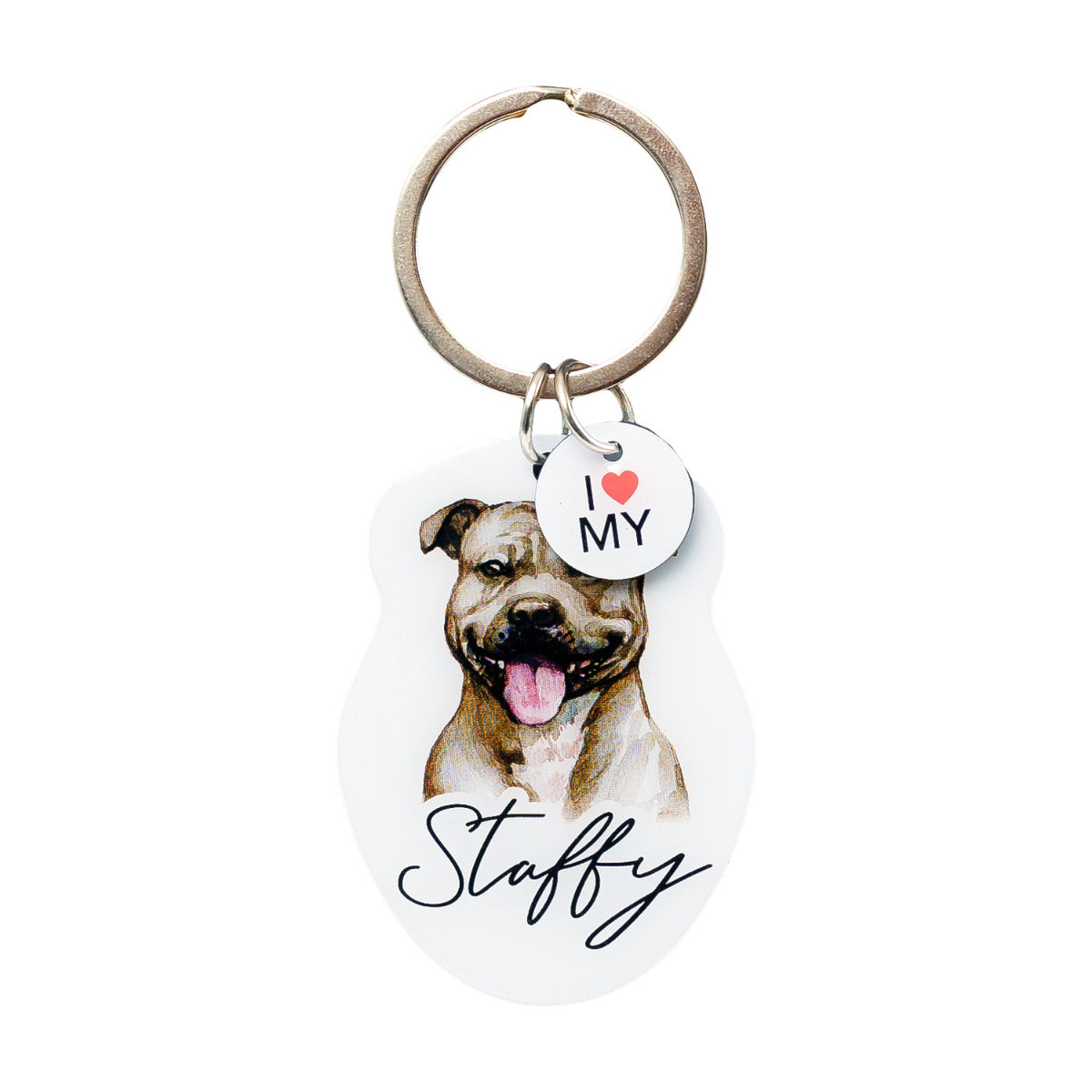 Pet Keyring - Staffy