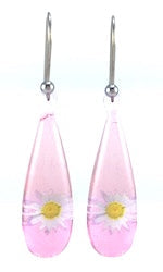 Huia Giftware Earrings - Opaque Daisy (Pink)
