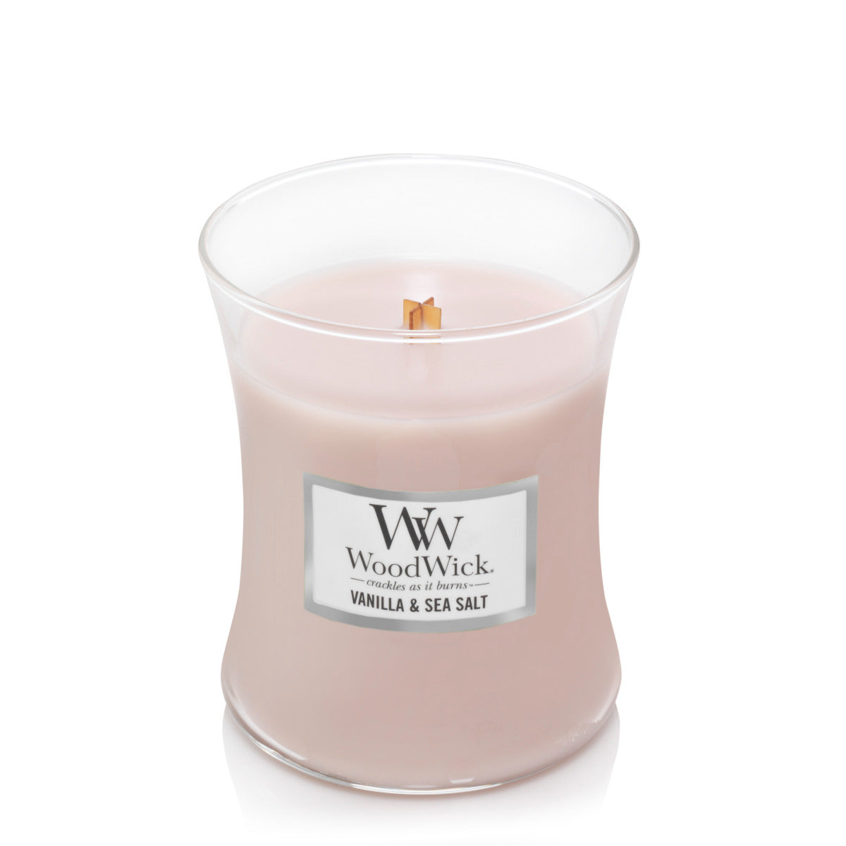 WoodWick Medium Candle - Vanilla & Sea Salt