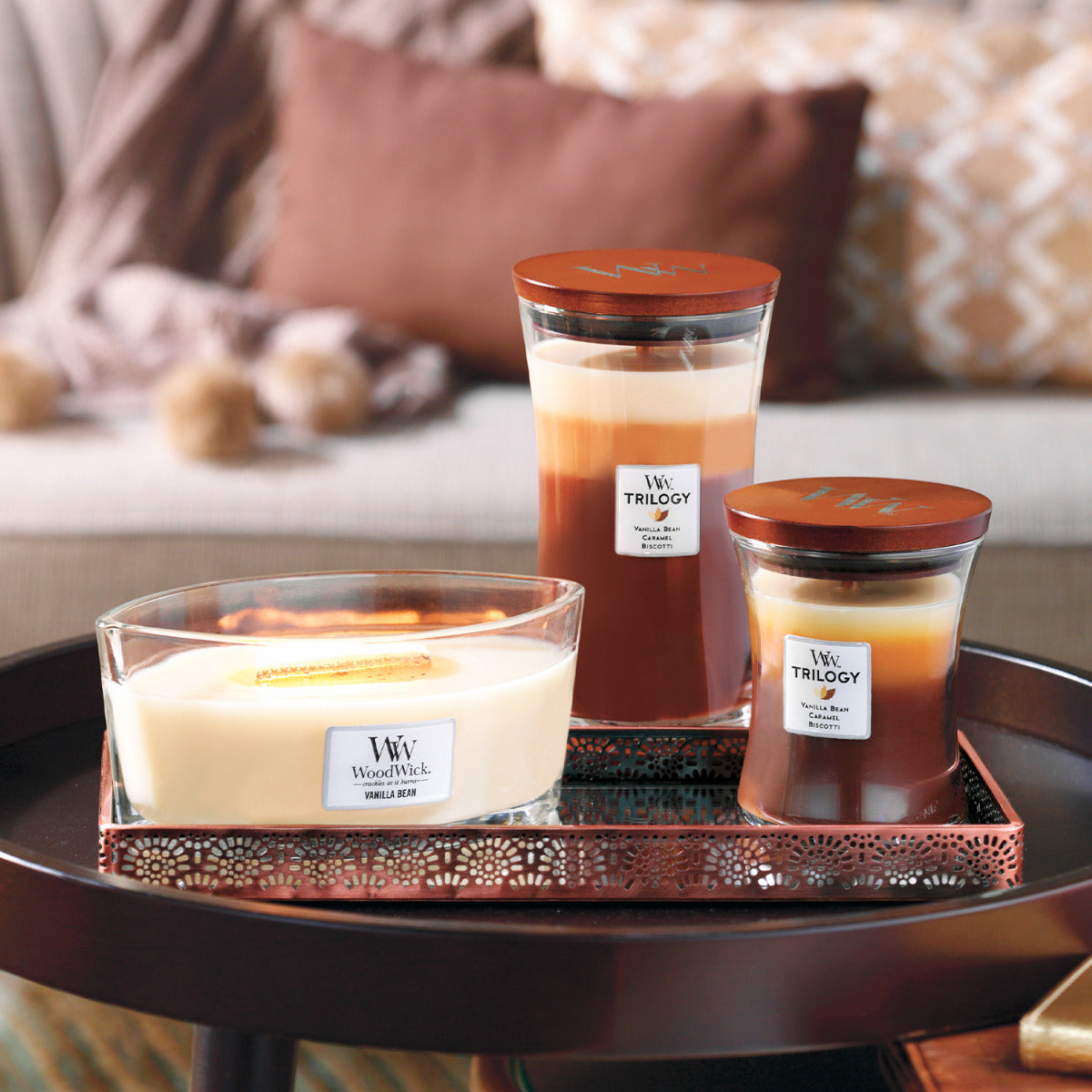WoodWick Large Trilogy Candle - Cafe Sweets
