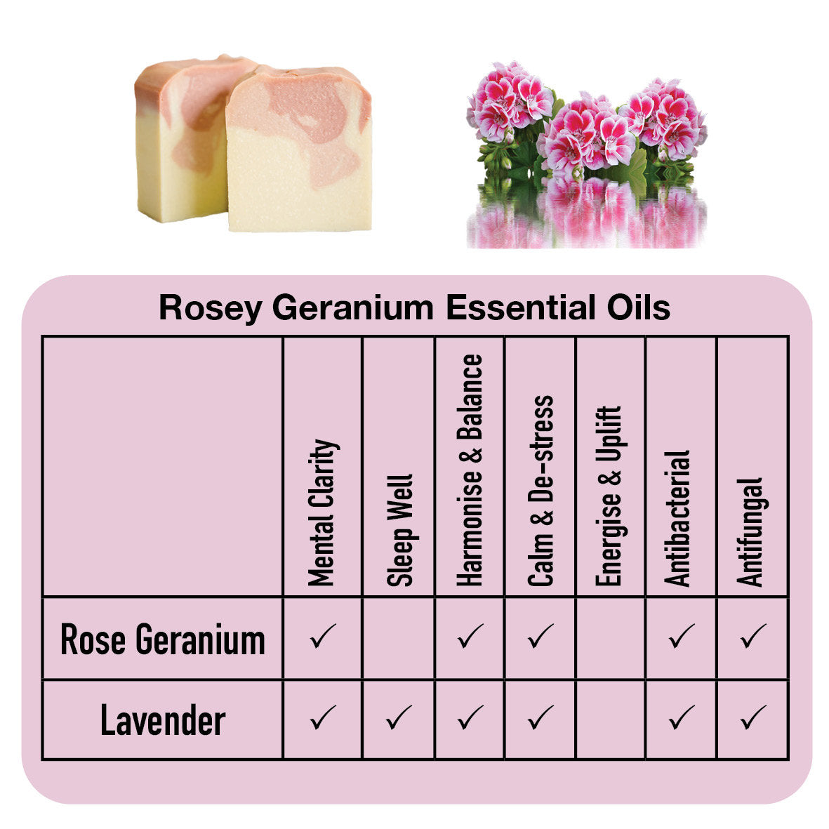 Sapon - Rose Geranium Bath Bomb & S/2 Goats Milk Soap Gift Box