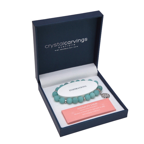 Tree of Life Bracelet - Amazon Jade Matte