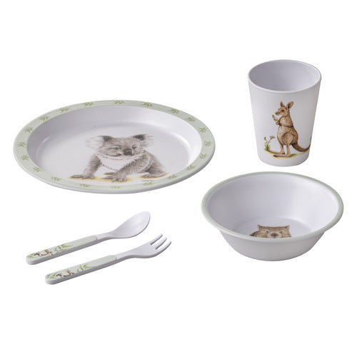 Bush Buddies - 5 Piece Kids Dinner Set