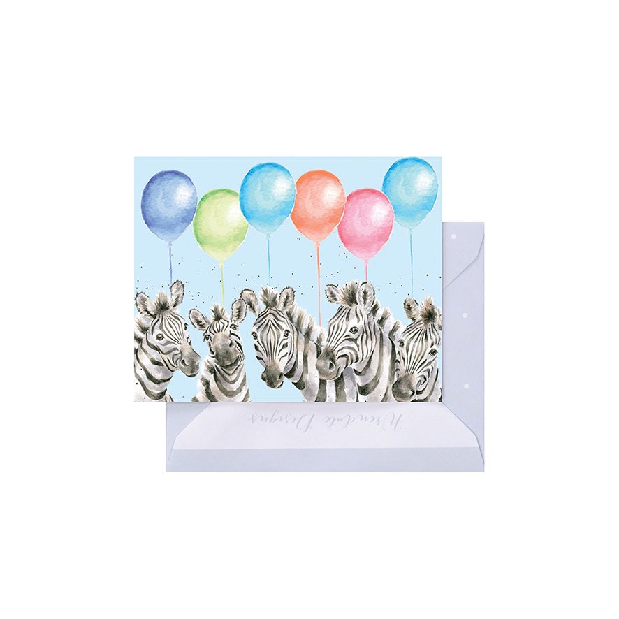 Wrendale Designs Mini Gift Card - Really Wild (Zebras)