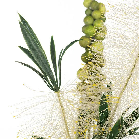 Bottlebrush Spray - Cream 48cm