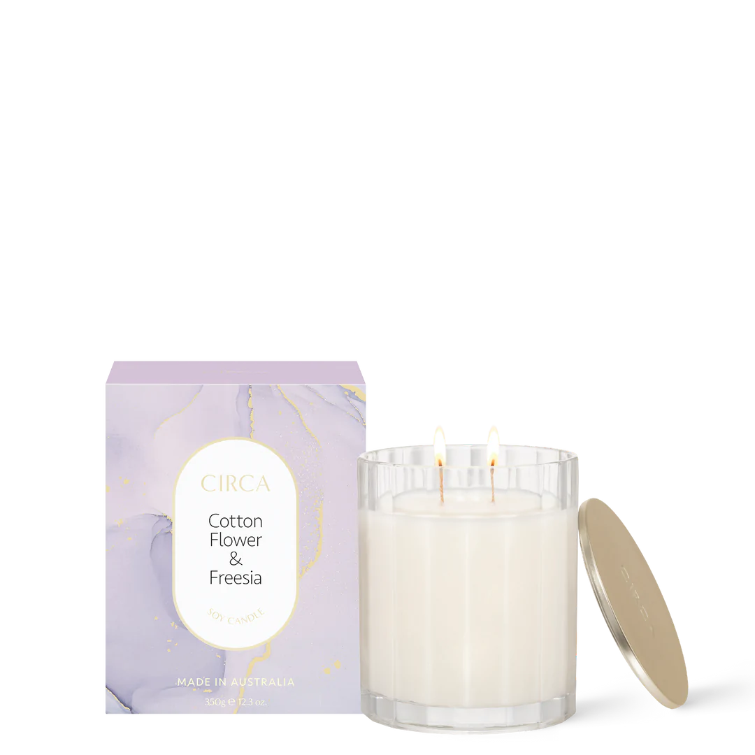 CIRCA Soy Candle 350g - Cotton Flower & Freesia
