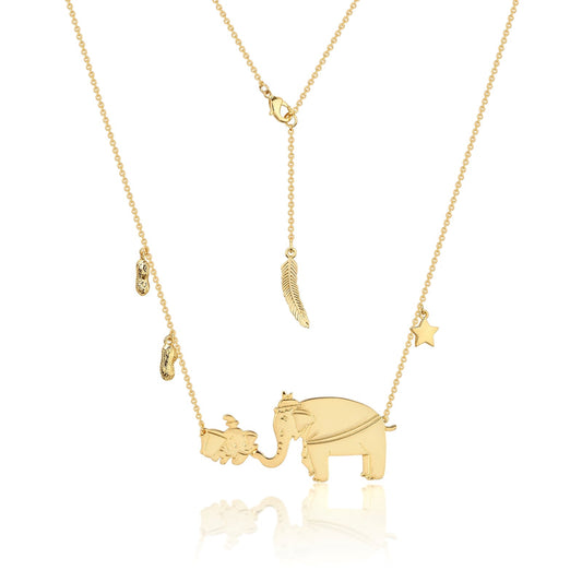 Disney: Dumbo - Dumbo & Mrs Jumbo Necklace (Gold)