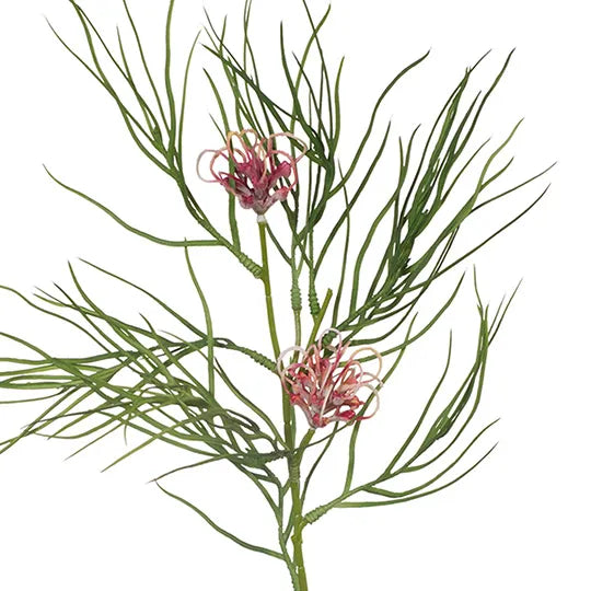 Grevillea Spray - Burgundy Cream 74cm