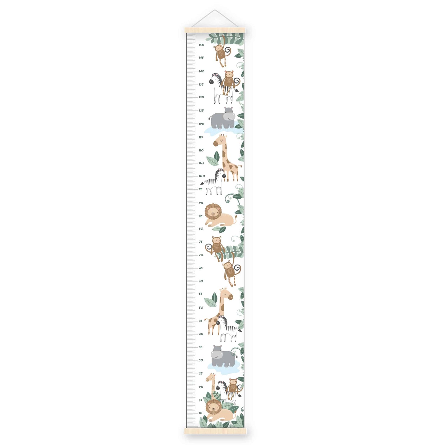 See Me Grow Height Charts - Safari Animals