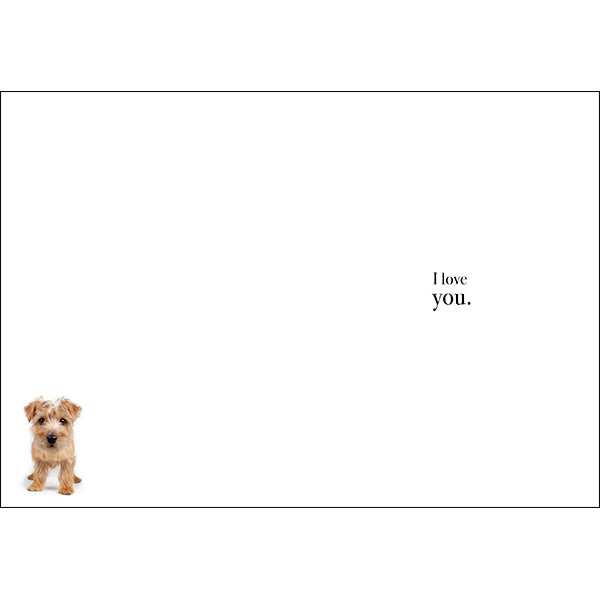Animal Affirmations Card - Mummy, I Love You (Puppy)