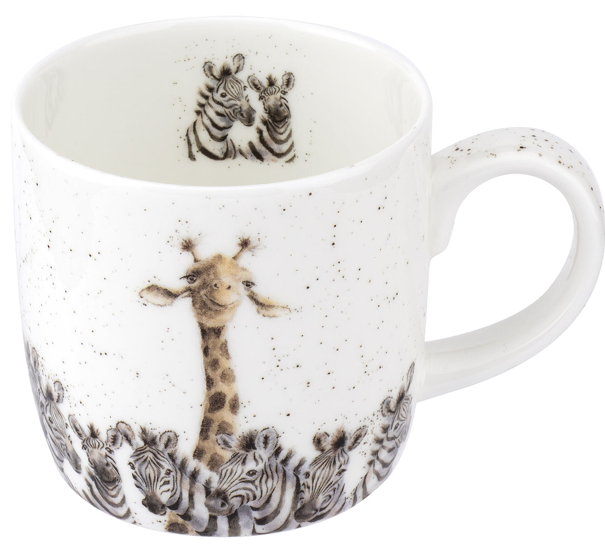 Wrendale Designs - ‘Head & Shoulders’ (Zebra & Giraffe) Mug