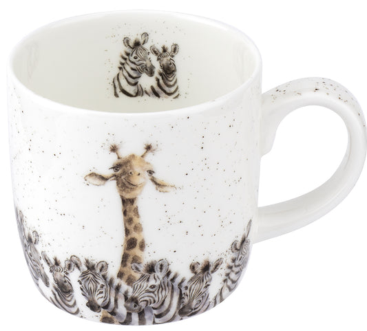Wrendale Designs - ‘Head & Shoulders’ (Zebra & Giraffe) Mug