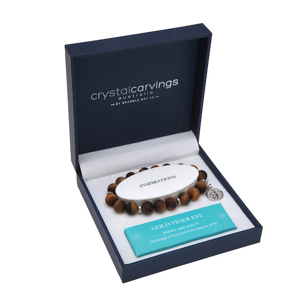 Tree of Life Bracelet - Gold Tiger Eye