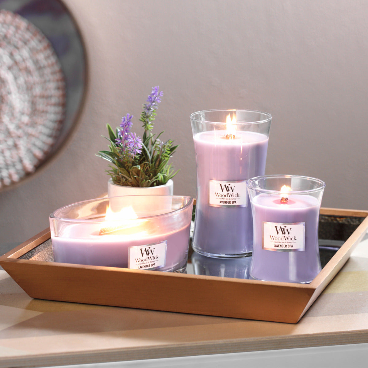 WoodWick Medium Candle - Lavender Spa