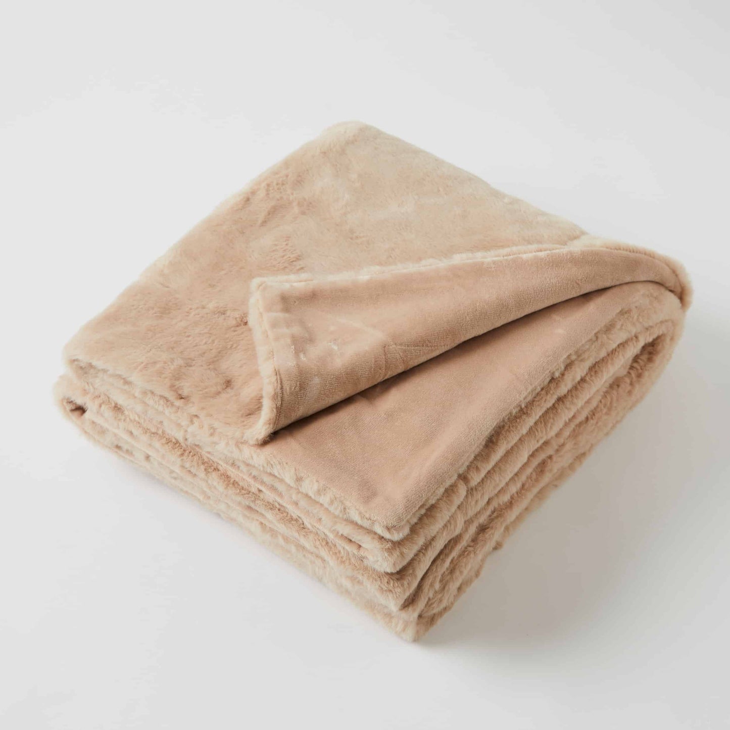 Muse Faux Fur Throw - Caramel