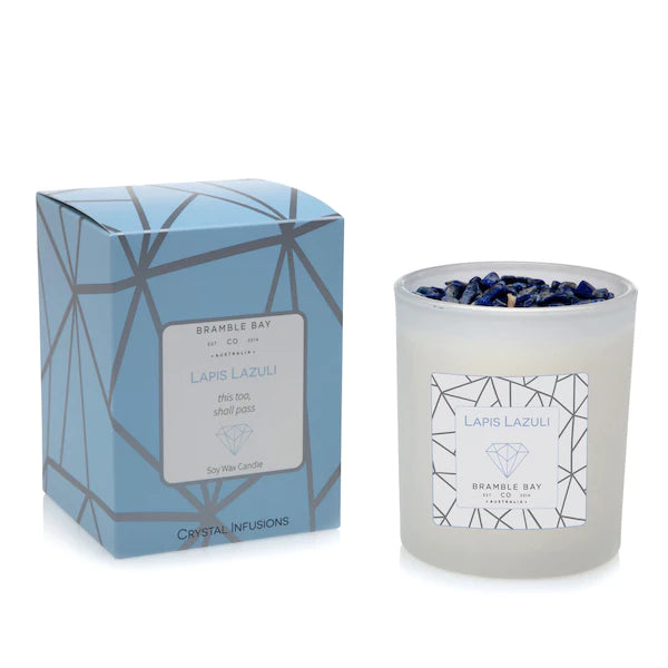 Crystal Infusions Candle - Lapis Lazuli (Rose, Jasmine & Orange)