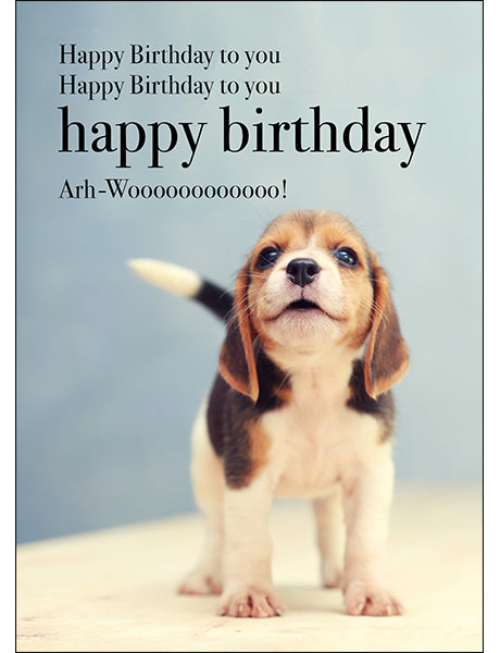 Animal Affirmations Card - Happy Birthday (Puppy)