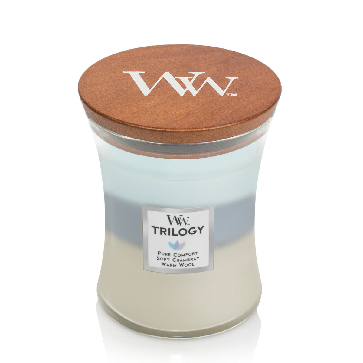 WoodWick Medium Trilogy Candle - Woven Comforts