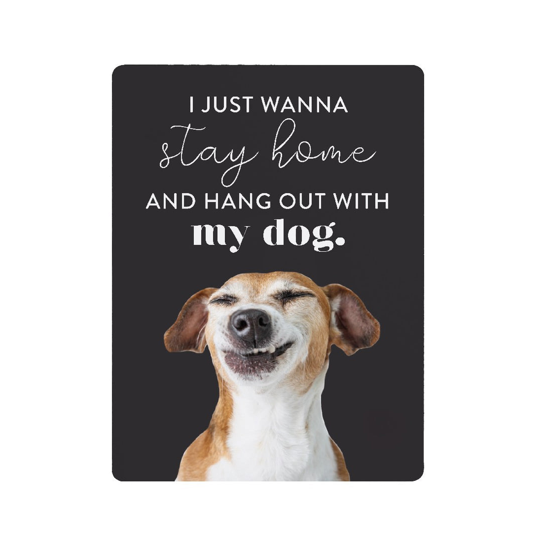Playful Pets Stay Home Ceramic Magnet