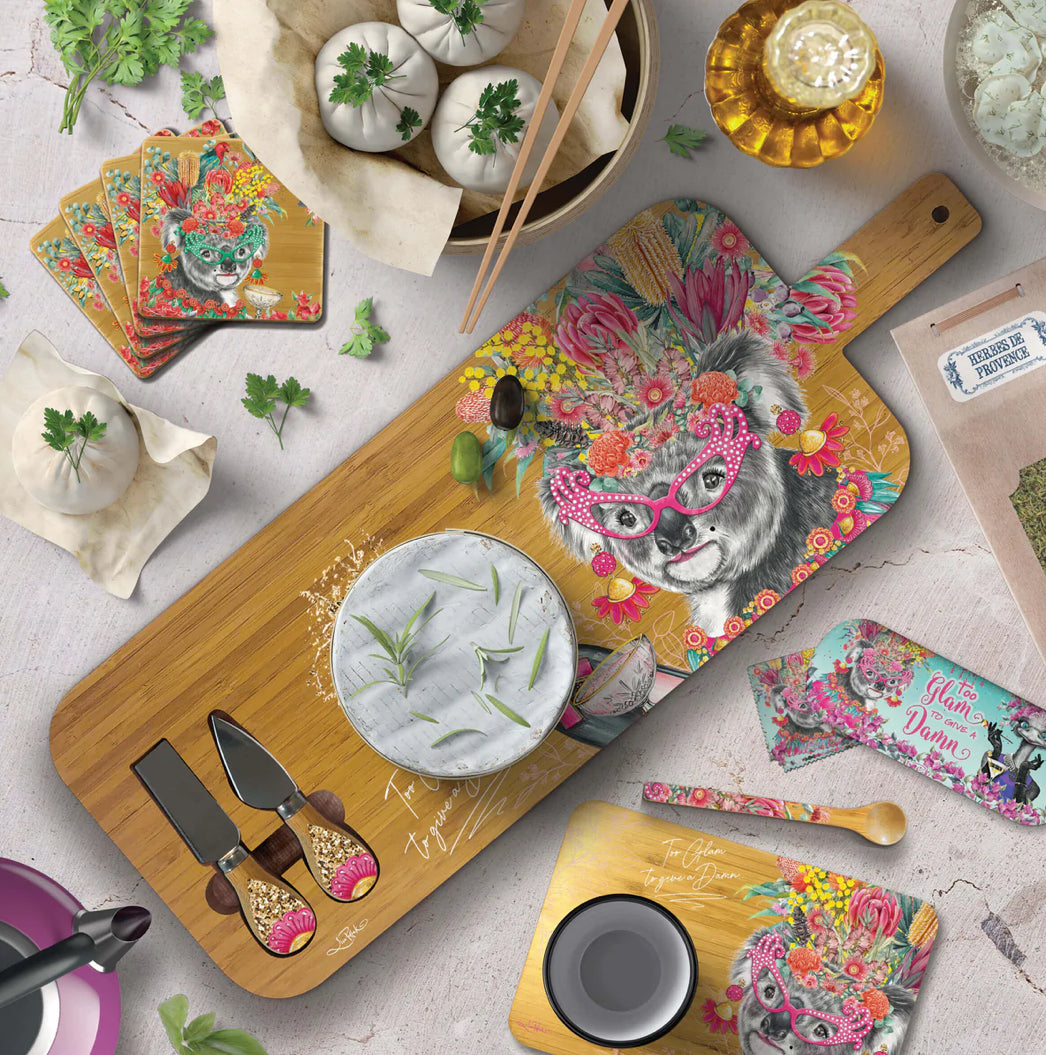 Bamboo Coasters Set of 4 - Too Glam Koala