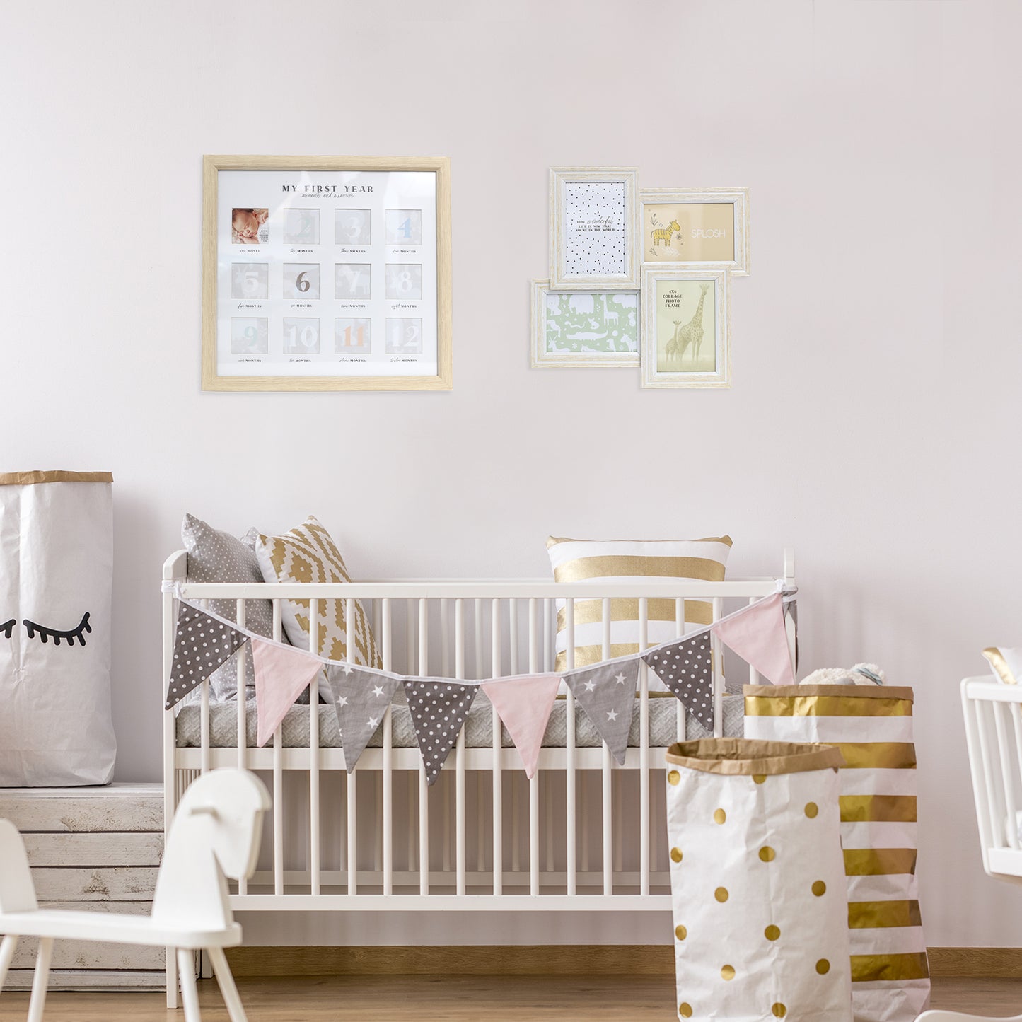 Baby Wooden First Year Frame