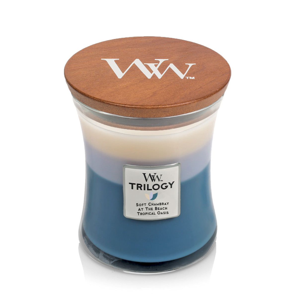WoodWick Medium Trilogy Candle - Beachfront Cottage