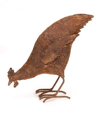 Rust Feeding Chicken (Small)