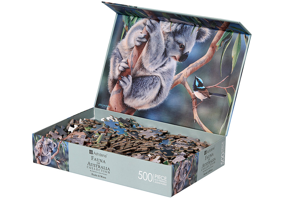 Fauna of Aus - Koala & Wren 500 Piece Puzzle