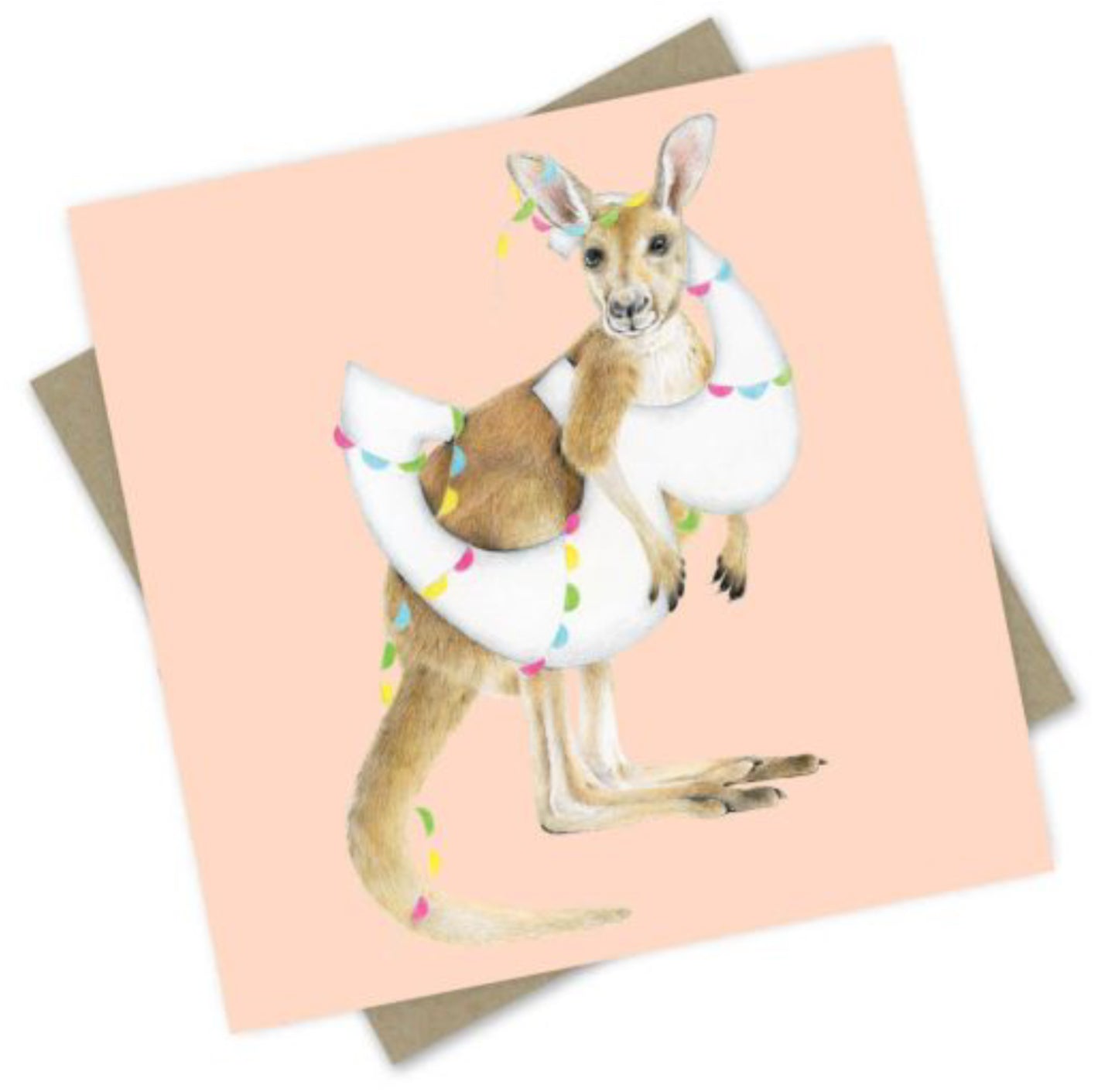 Card - Birthday Aussie Animals: “Kangaroo” Age 3